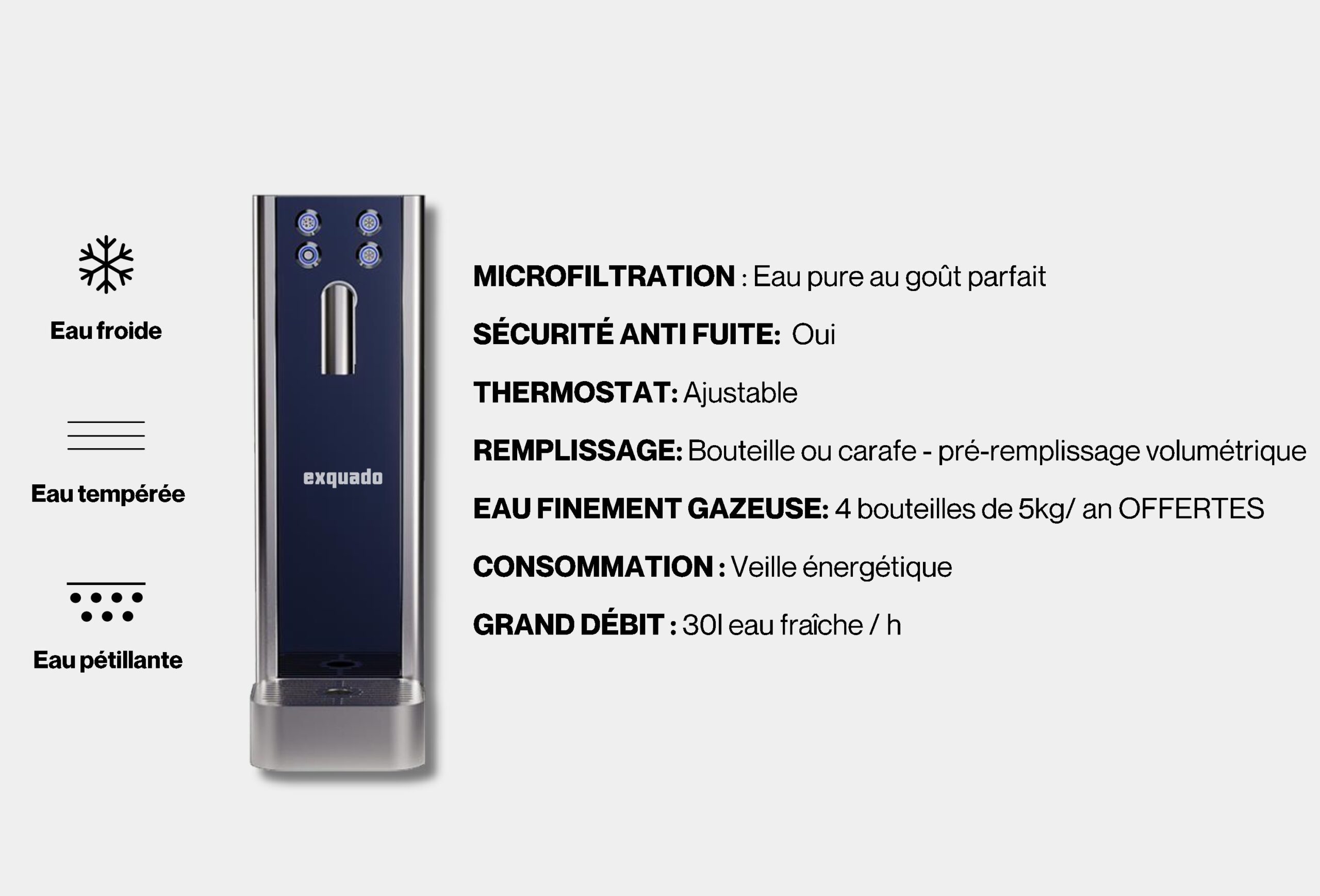 Livraison d’une fontaine à eau dans la cuisine commune